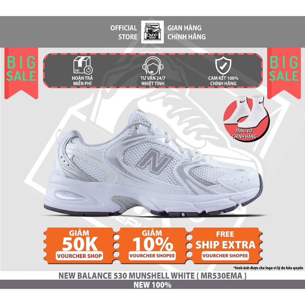 😘  Giày New Balance 530 'Munsell White '  - HÀNG CHÍNH HÃNG 100%