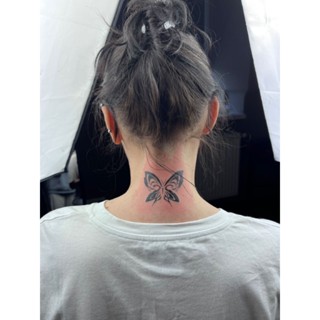 Hình Xăm Tạm Thời Hình Bướm Sau Gáy Funtattoo Chống Nước Chống Cọ Xát Kéo Dài 15 Ngày