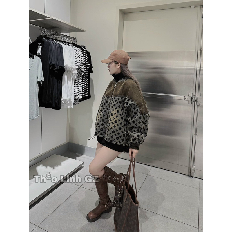 Áo khoác bò LV Qcc xịn