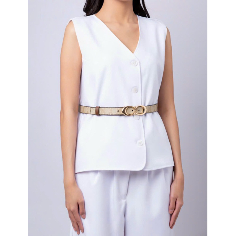 Thắt lưng sang chảnh Coach Buckle Belt xuất xịn