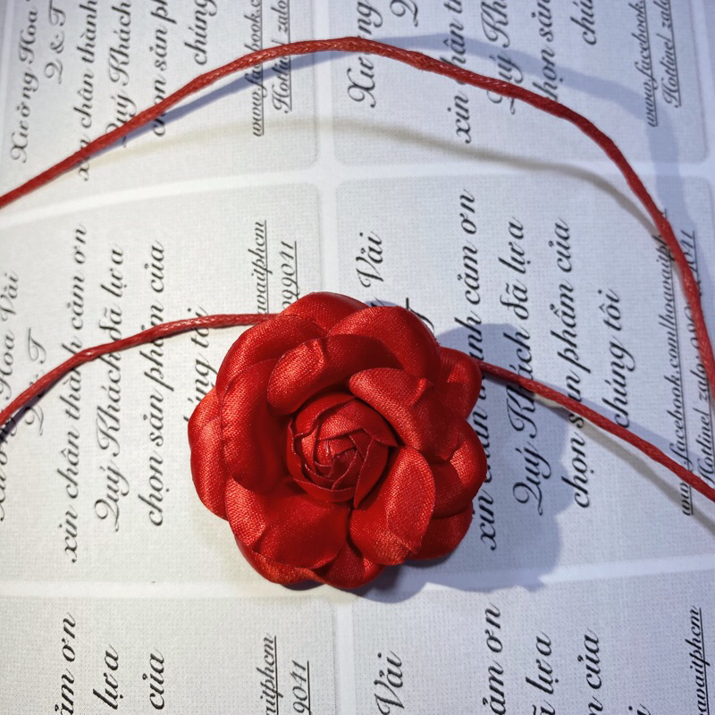 Choker Hoa Hồng Nhiều Màu Handmade