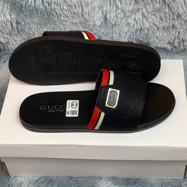 Dép quai ngang nam nữ thời trang   màu đen đủ size 38-43