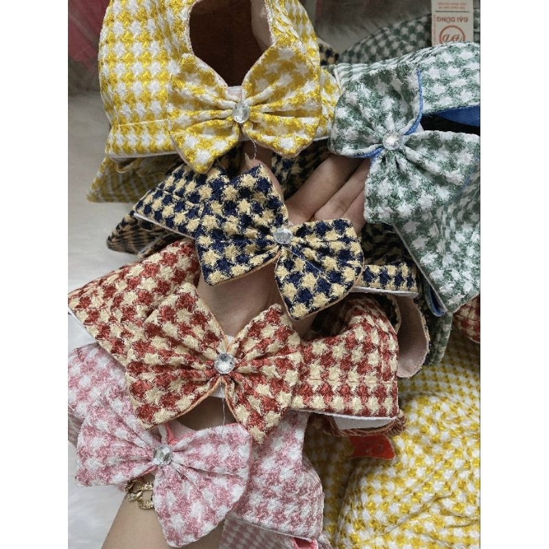 Nón vành khuyết 2in1, khẩu trang tháo rời, vải kim cương, form đẹp