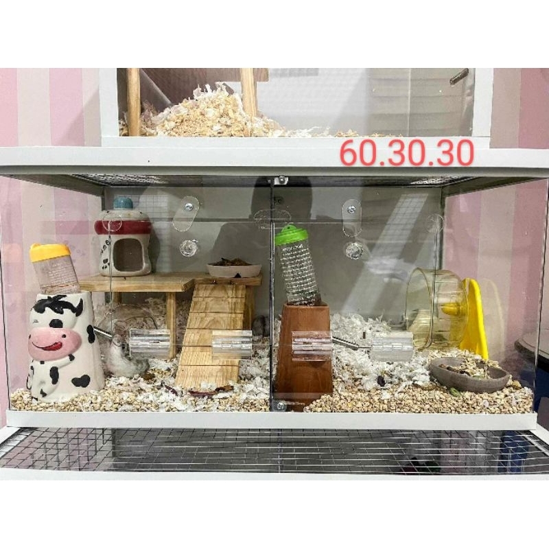 Chuồng mica hamster kích thước 60×30×30