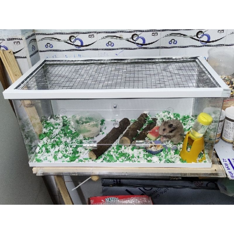 Chuồng mica hamster kích thước 60×30×30