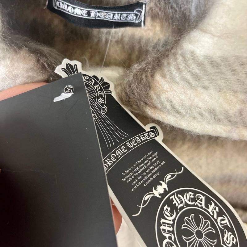 CHROME HEART FUR JACKET - Áo khoác lông cổ bẻ thu đông streetwear
