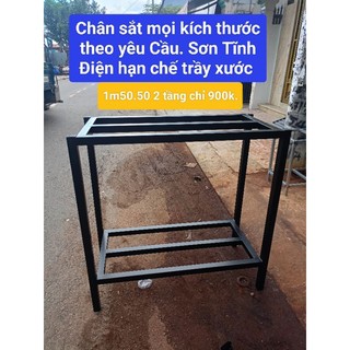 Chân sắt cho hồ 80, hồ 1m, hồ 1m2. 1 tầng 2 tầng, sắt mạ kẽm sơn tĩnh điện.