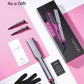 Máy tạo kiểu tóc kipozi v6 pro chính hãng .máy làm tóc đa năng 2 trong 1, ép tóc , uốn tóc, tạo kiểu hàn quốc bh 12thang