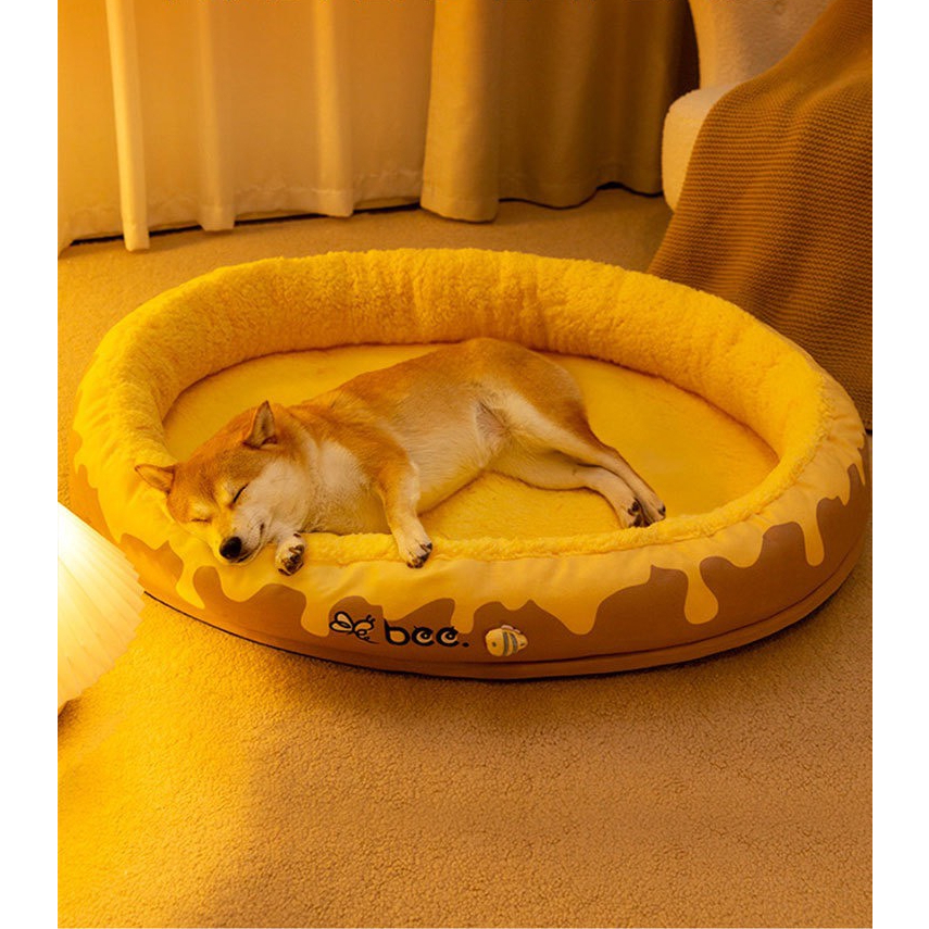 Ổ đệm mùa đông cho chó mèo lót nỉ dày siêu dữ nhiệt Mooki Pet