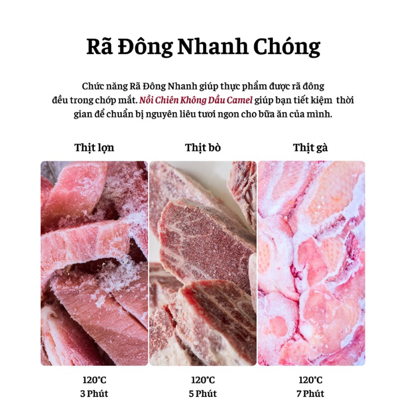 Nồi chiên không dầu CAMEL 12l có kính quan sát, công suất 1500w, Bảo hành 12 tháng