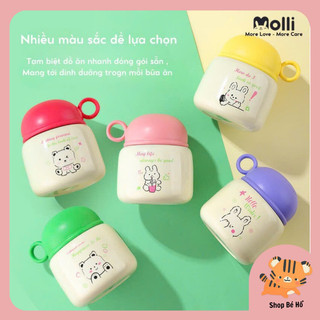 Bình ủ cháo / bình giữ nhiệt molli 500ml tặng kèm thìa shopbeho