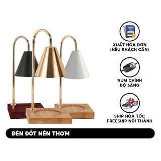  Đèn đốt nến thơm Bath & Body Works có chỉnh độ sáng - Mẫu đế gỗ basic 