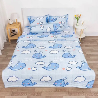 Chăn hè trần bông cotton poly, mền trần bông 3 lớp, nhiều mầu lựa chọn