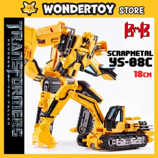 Mô hình Transformers ScrapMetal YS-08C (SS41) Devastator Combiner Robot Biến Hình Máy Xúc - Hãng BMB