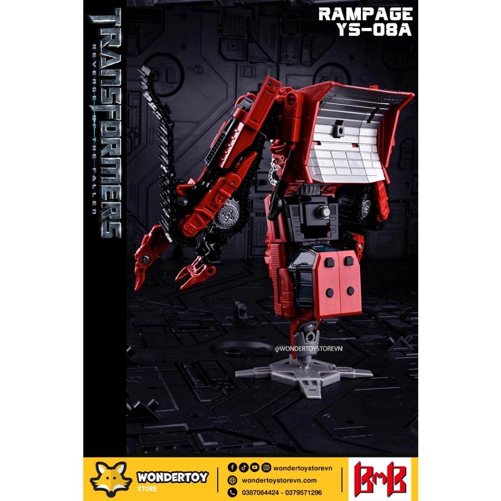 Mô hình BMB Rampage YS-08A  Constructicon Devastator Combiner Transformers Robot biến hình YS08A