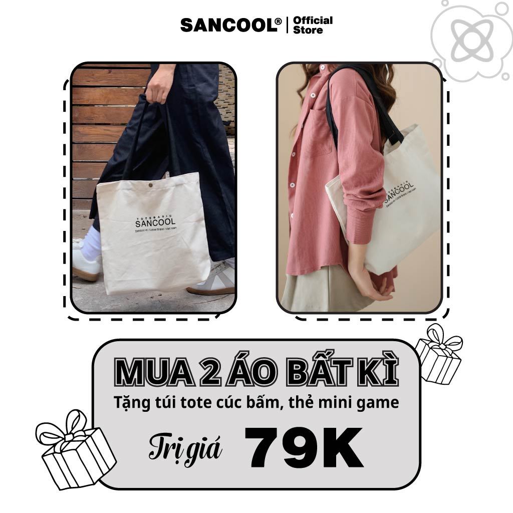 Áo Thun Local Brand Sancool Unisex Premium Cotton Paintbrush Basic Tee - SC015 | BigBuy360 - bigbuy360.vn