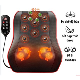 Gối Massage Cổ Vai Gáy Hồng Ngoại Có Điều Kiển Hỗ Trợ Giảm Nhức Mỏi Toàn Thân Hiệu Quả