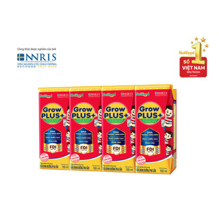 [Date T10/24]Sữa Bột Pha Sẵn Nutifood Grow Plus Đỏ 180ml (1 Thùng 48 Hộp) Dễ Uống