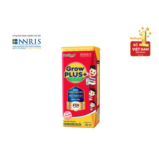 [Date T10/24]Sữa Bột Pha Sẵn Nutifood Grow Plus Đỏ 180ml (1 Thùng 48 Hộp) Dễ Uống