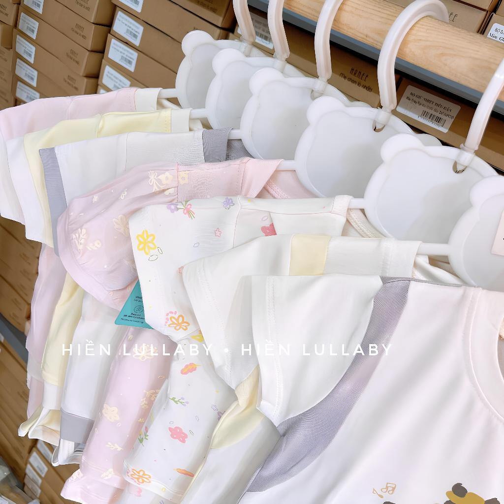 Bộ cộc tay bamboo, modal Mompa cho bé trai bé gái 0-4 tuổi
