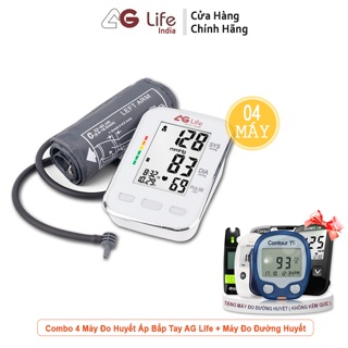 Máy đo huyết áp bắp tay AGLIFE A686 + Máy Đo Đường Huyết