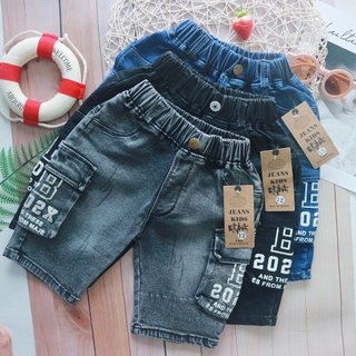 Quần jean ngắn túi hộp mềm co giãn 10-30kg
