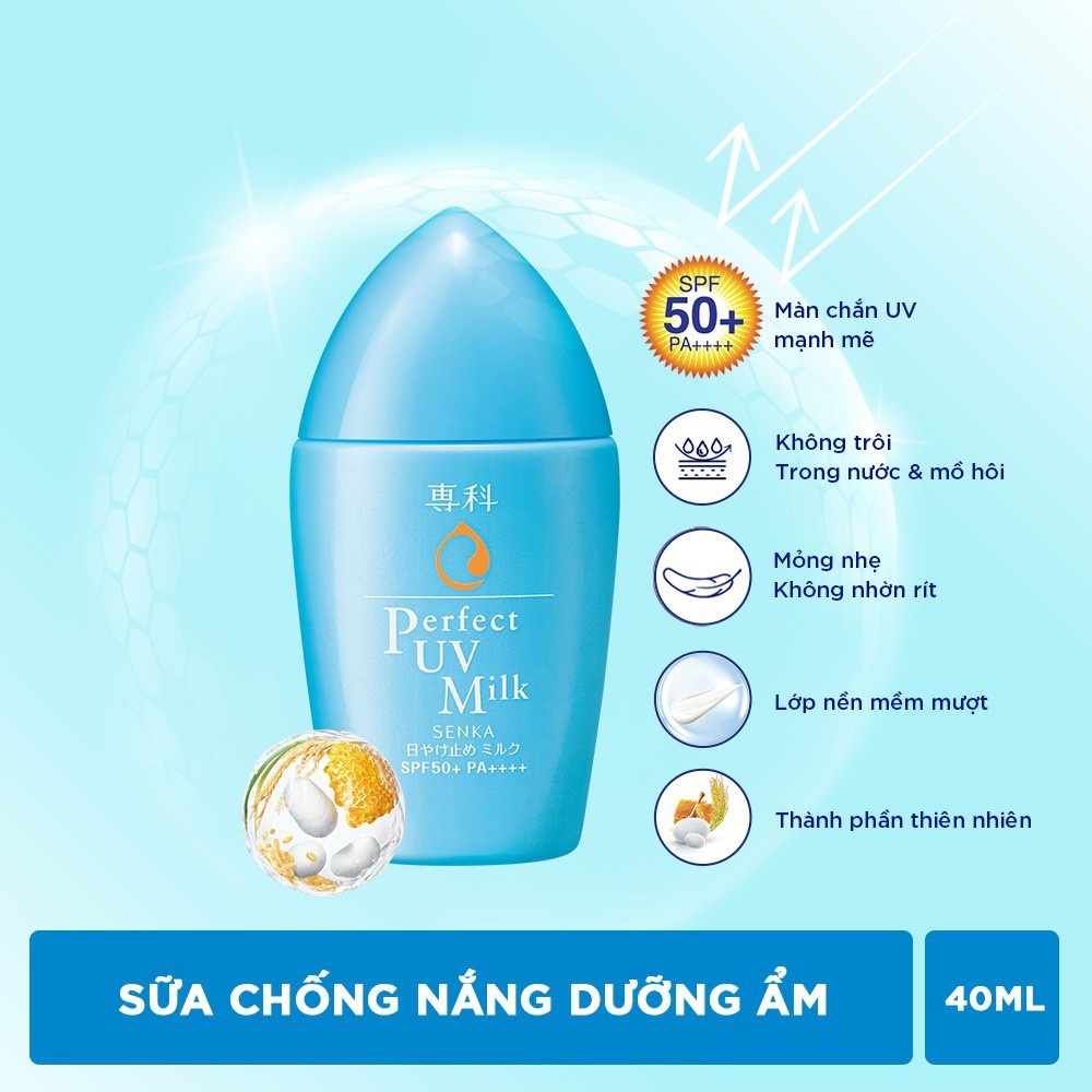 Kem chống nắng Senka Perfect UV Milk 40ML