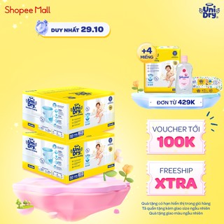 Combo 2 Tã quần UniDry Siêu khô thoáng mới size M/L/XL/XXL - thùng 50 miếng