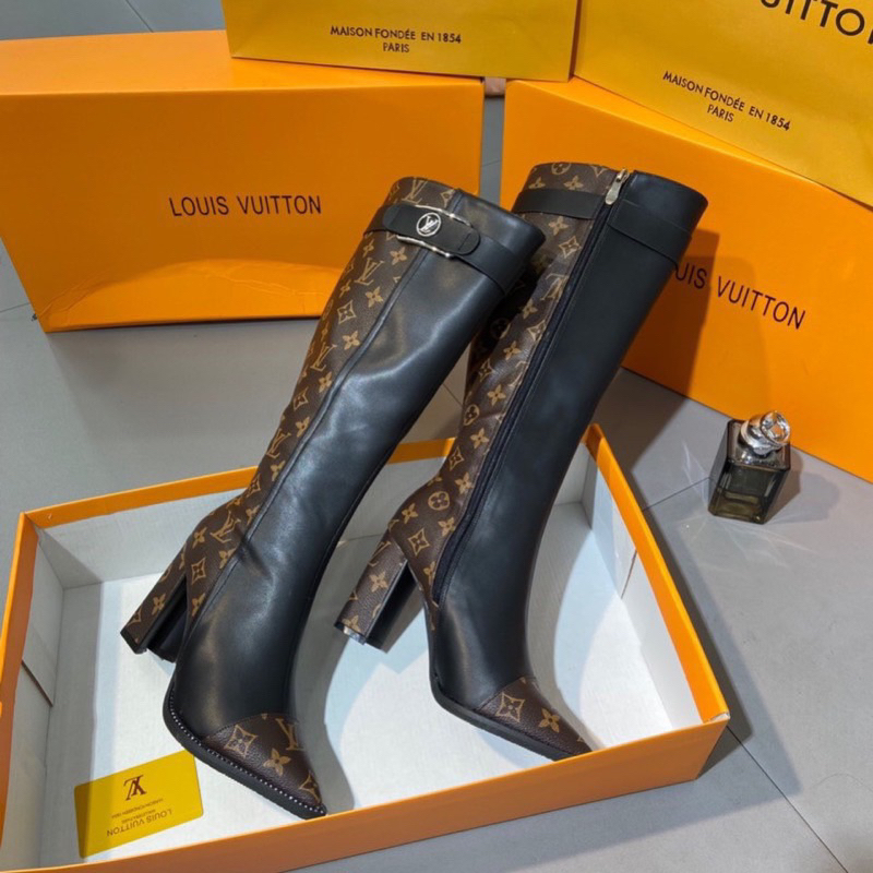 Bốt đùi LV mẫu mới 2024- Hàng QC fullbox- Kèm video thật