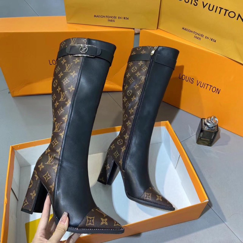 Bốt đùi LV mẫu mới 2024- Hàng QC fullbox- Kèm video thật