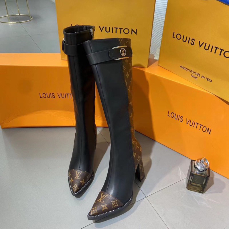 Bốt đùi LV mẫu mới 2024- Hàng QC fullbox- Kèm video thật