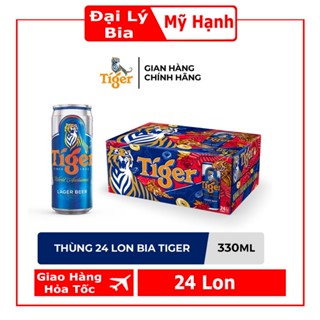 Bia Tiger nâu Thùng 24 lon mẫu thường