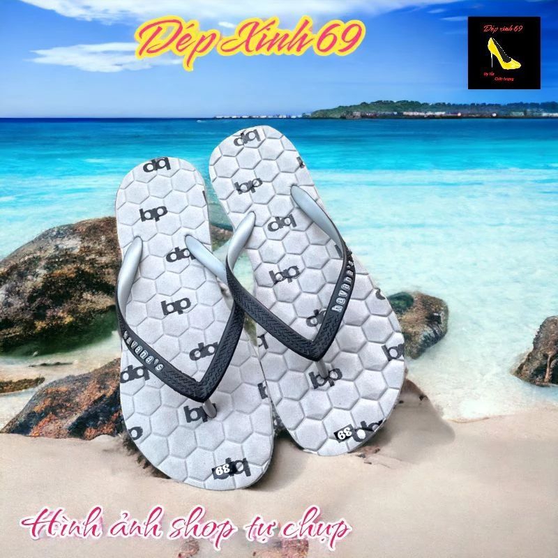 Dép tông kẹp nam, nử sọc caro, siêu bền mang nhà