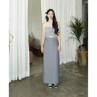 Chân váy dài tà đắp