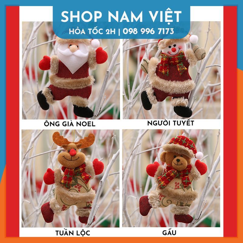 Dây Treo Búp Bê Nhỏ Trang Trí Cây Thông Giáng Sinh