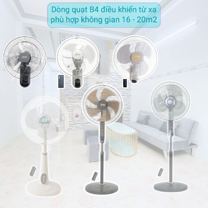 Quạt treo tường remote Lifan TE-1688 động cơ dây đồng sải cánh 400 mm hoạt động êm ái