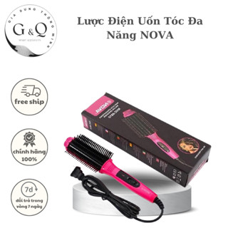 Lược Điện Không Dây Nova Chải Tóc Tạo Kiểu Tóc Uốn Cúp Cụp Xoay Tròn Chuyên Nghiệp