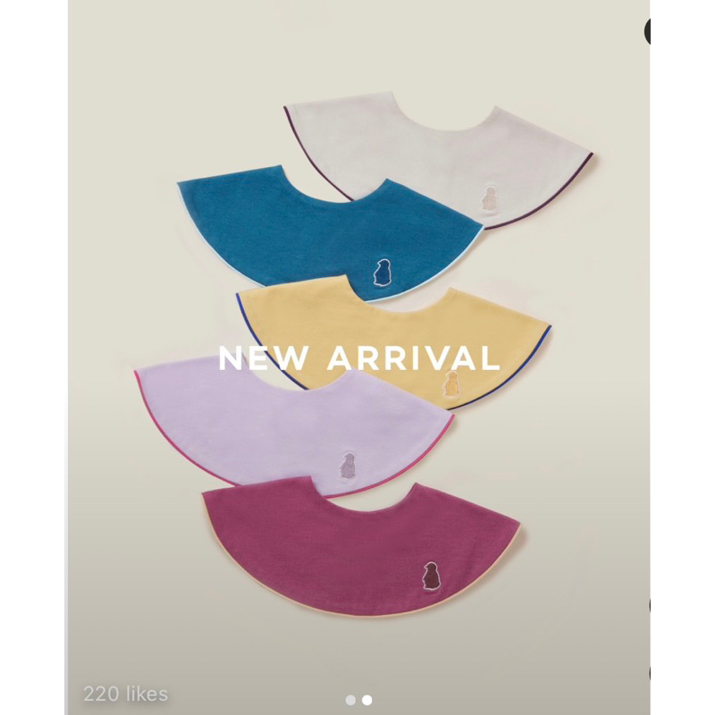 Yếm cổ tròn cotton konny xoay 360 độ cho bé trai bé gái từ 0-36 tháng