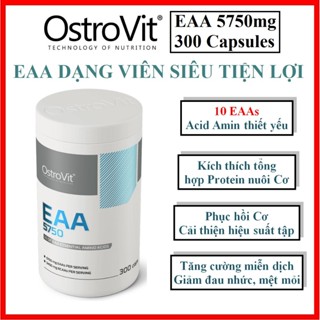  Ostrovit EAA 5750mg dạng viên tiện lợi sử dụng bổ sung các Axit Amin cần thiết tái tạo xây dựng Cơ bắp 