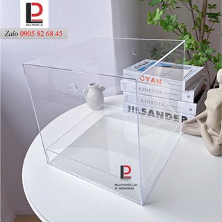 Hộp mica cắm hoa siêu trong suốt