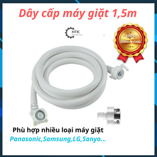Dây cấp nước máy giặt 1,5m -2m hàng chính hãng siêu bền