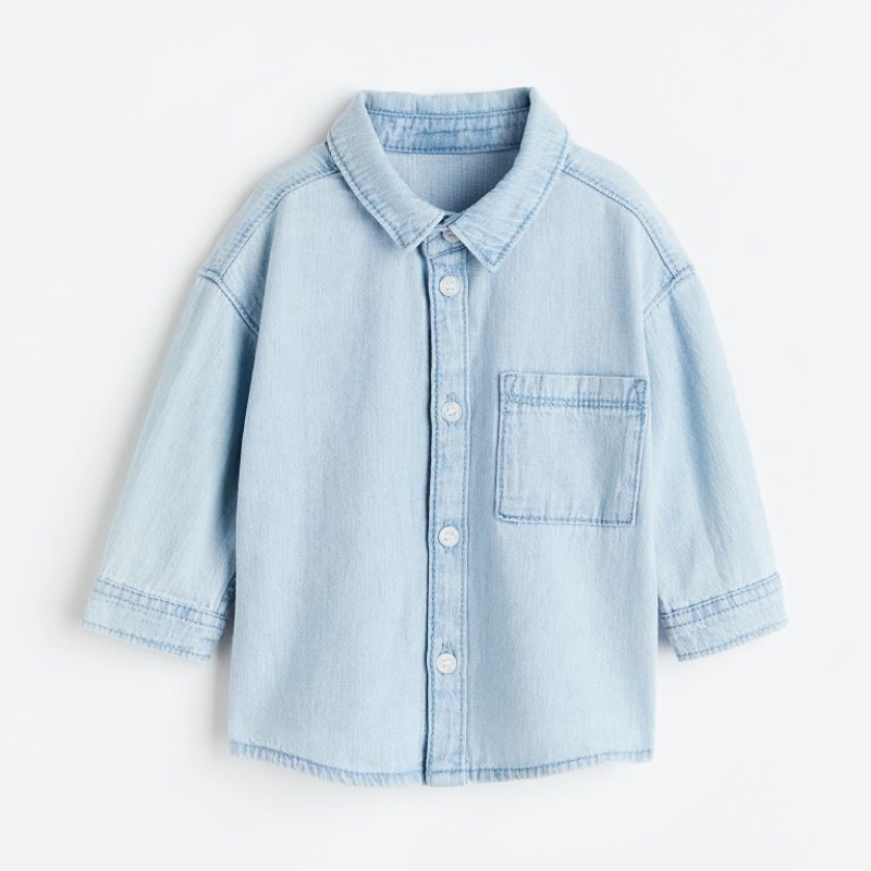 Áo sơ mi HM auth săn sale cho bé trai 8-18kg - Mẫu mới