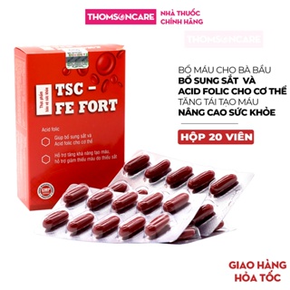 Viên uống bổ máu Fe Fort TSC Group - Giúp bổ sung sắt và acid folic