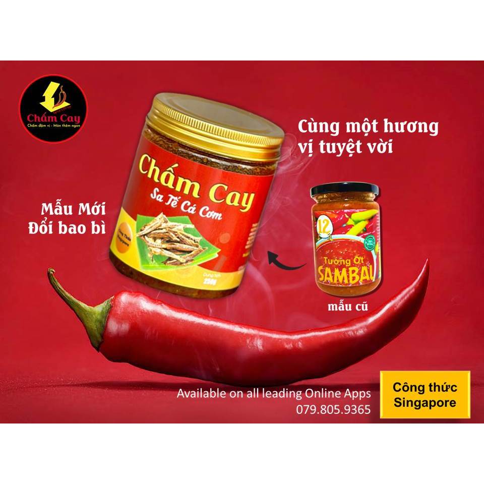 Chấm Cay Sa Tế Cá Cơm 250gr +  EB Cá Viên 500gr Combo