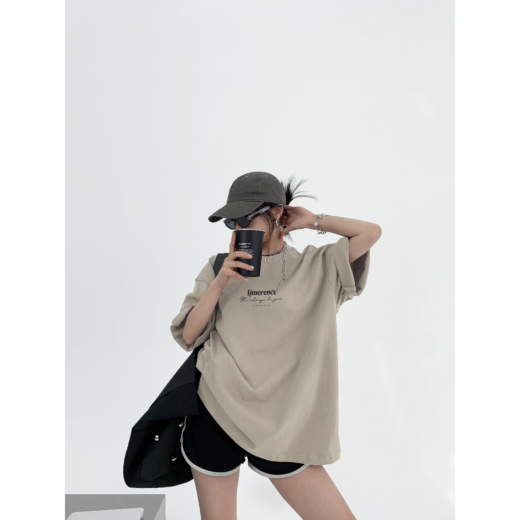 Áo thun form rộng LIMERENCE Basic Only you vải cotton cao cấp co giãn, dày dặn Local Brand