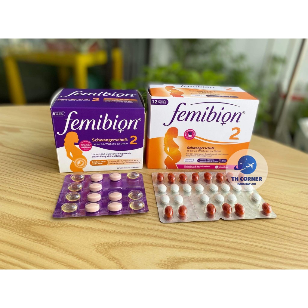 Vitamin bầu FEMIBION số 0,1,2,3 số 1 Châu Âu chính hãng