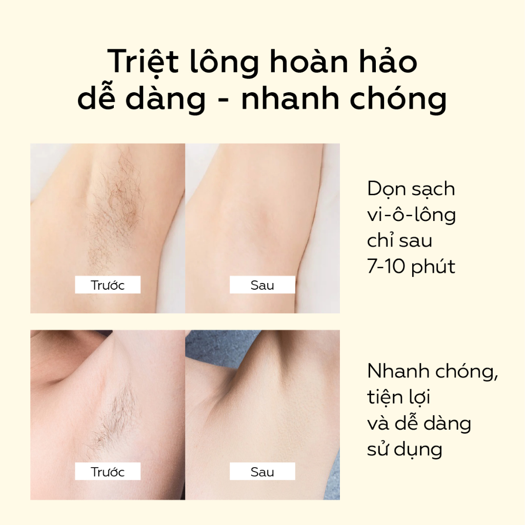 Kem tẩy lông UMIHA (85g) chiết xuất Cúc La Mã dành cho da nhạy cảm - Tẩy lông chân, tay, nách, bikini vùng kín