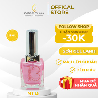Sơn móng tay gel lạnh không hơ máy - ahever - ngọc thủy nail 15ml - mã nt13 | tone hồng
