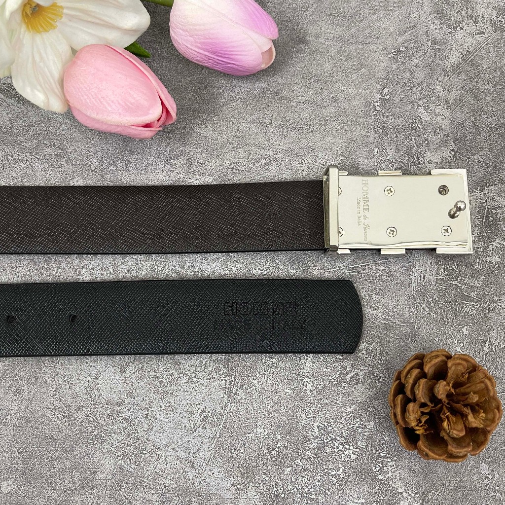 Thắt lưng HOMME Pisa - Saffiano Leather Business Belt