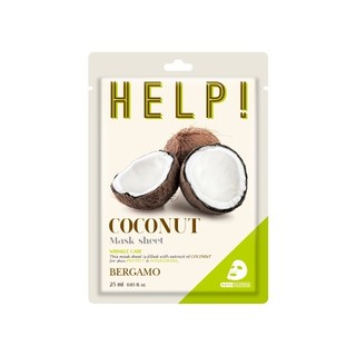 Mặt nạ Bergamo Help Mask Pack Coconut - Dừa (Miếng)